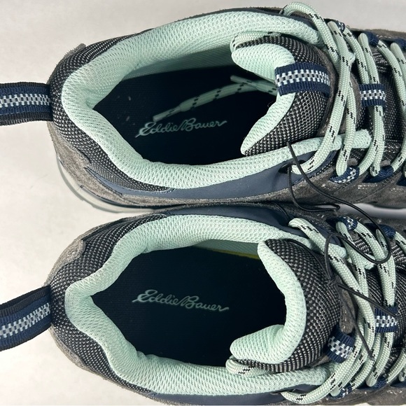 New Eddie Bauer Trail Hiking Outdoor Memory Foam Shoes Aqua/ Grey; Women’s Sz 8 - Picture 13 of 16